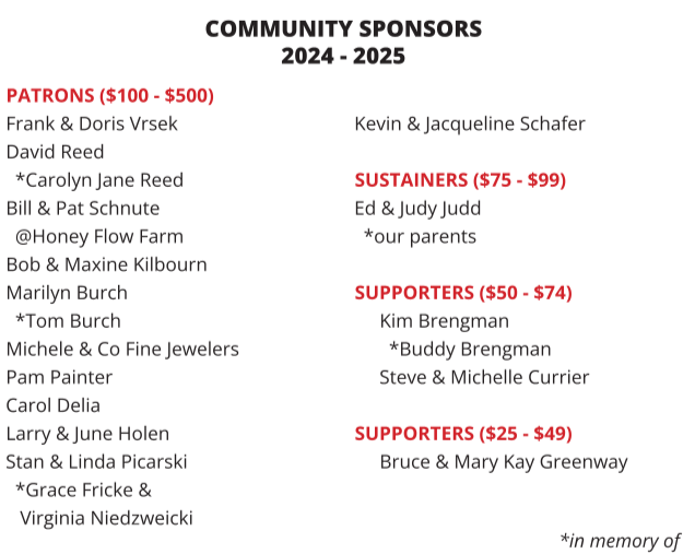 Comunity Sponsors